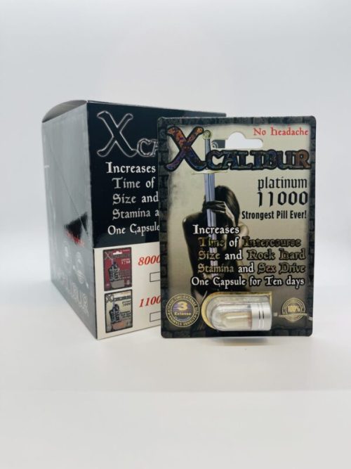 Box of 24 Pills Xcalibur Platinum 11000 Male Sexual Performance Enhancement Pill!