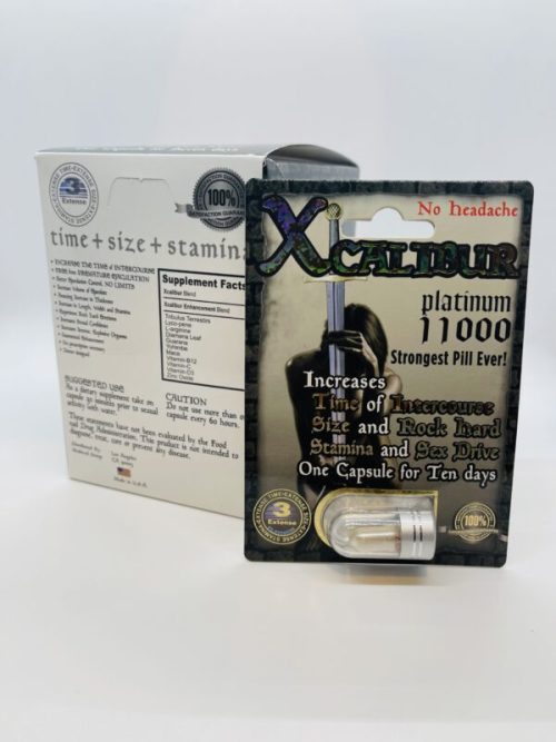 Box of 24 Pills Xcalibur Platinum 11000 Male Sexual Performance Enhancement Pill!