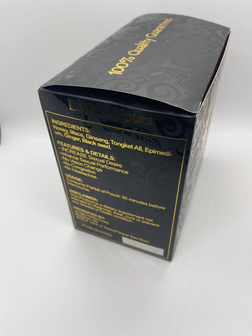 Black,,. Bull,. Honey for Men 12 Pouches Whole Box