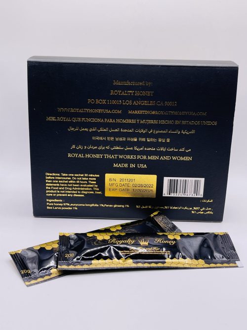 Royerlty Honey 6 Sachets X 20 Grams For Him And Her Made In The USA!