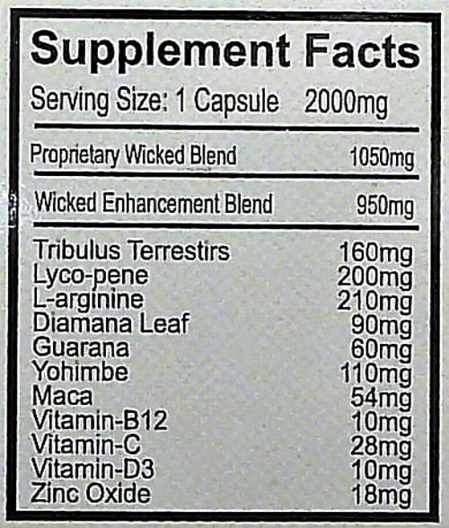 2000mg Wick,ed., '.Platinum.' 6 Pack