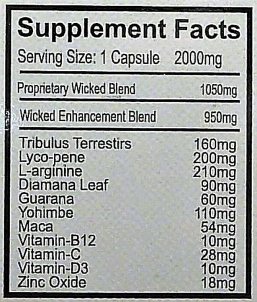 24 Count ..,Triple.,,. Wicked.,. Platinum., 2000mg Box!