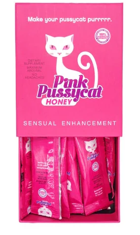 Pink Pussycat: Female Enhancement Honey Sachet Gift Box Of 12